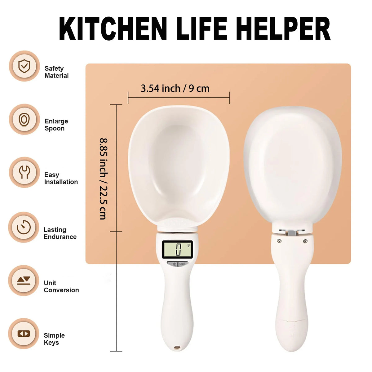 🏆50% OFF🎁Food Electronic Measuring Scoop Scale
