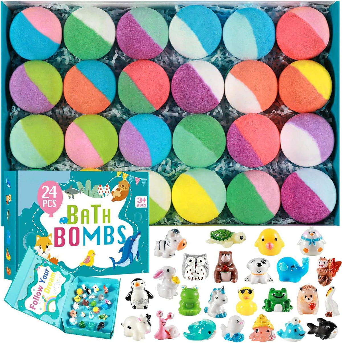 🛁LAST DAY 50% OFF🏐Bath Bombs for Kids with Surprise Inside🥚✨