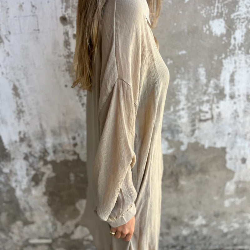 ✨Long Sleeve Shirt & Shorts Set: Women's Casual 2-Piece, Soft Fabric for All-Day Wear