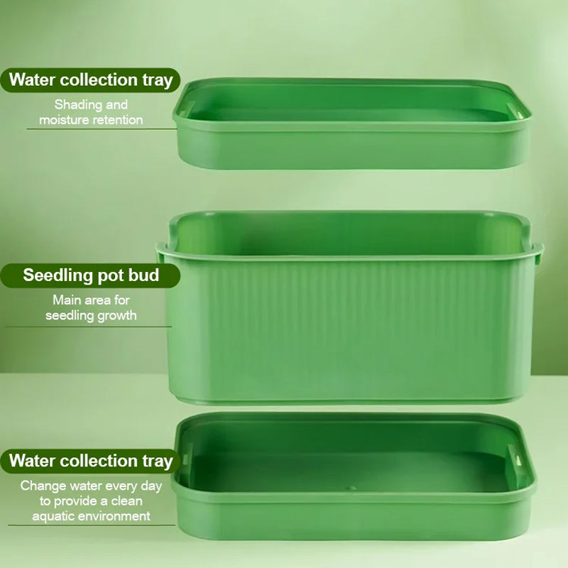 🔥Limited stock available 50% OFF🔥Stackable Bean Sprout Growing Box - Multi-layer Design, Perfect for Home Cultivation, Healthy Green Living!