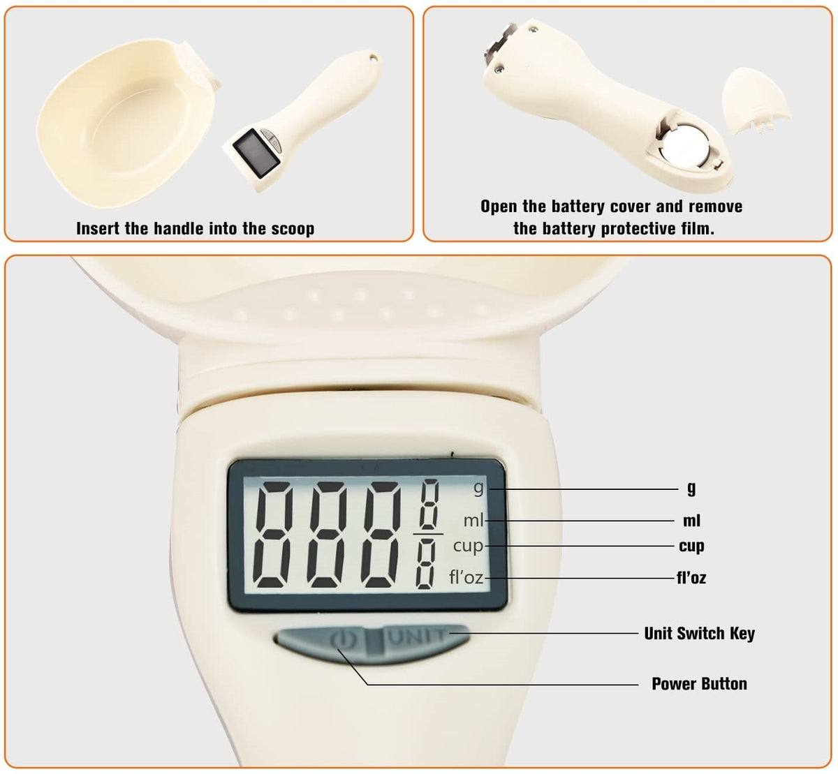 🏆50% OFF🎁Food Electronic Measuring Scoop Scale