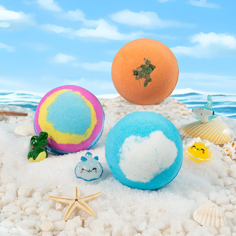 🌊 Ocean Theme Bath Bombs | 60g*12 Pcs, Foamy Bath Time & Fun Gift Idea ✨