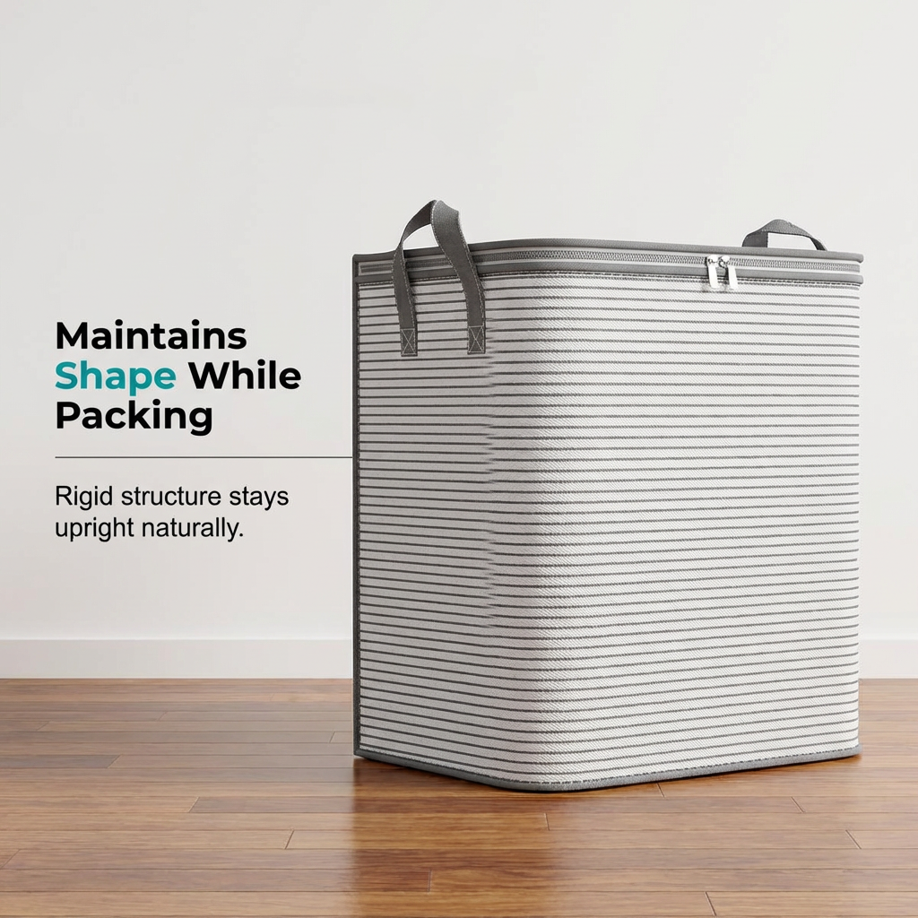 Large Collapsible Storage Bag with Handles