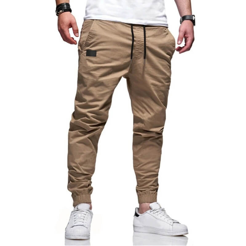 👖 50% OFF NOW! 🏃 Men's Casual Joggers – Drawstring Elastic Waist, Slim Fit & High Stretch – Perfect for All Seasons 🌧️