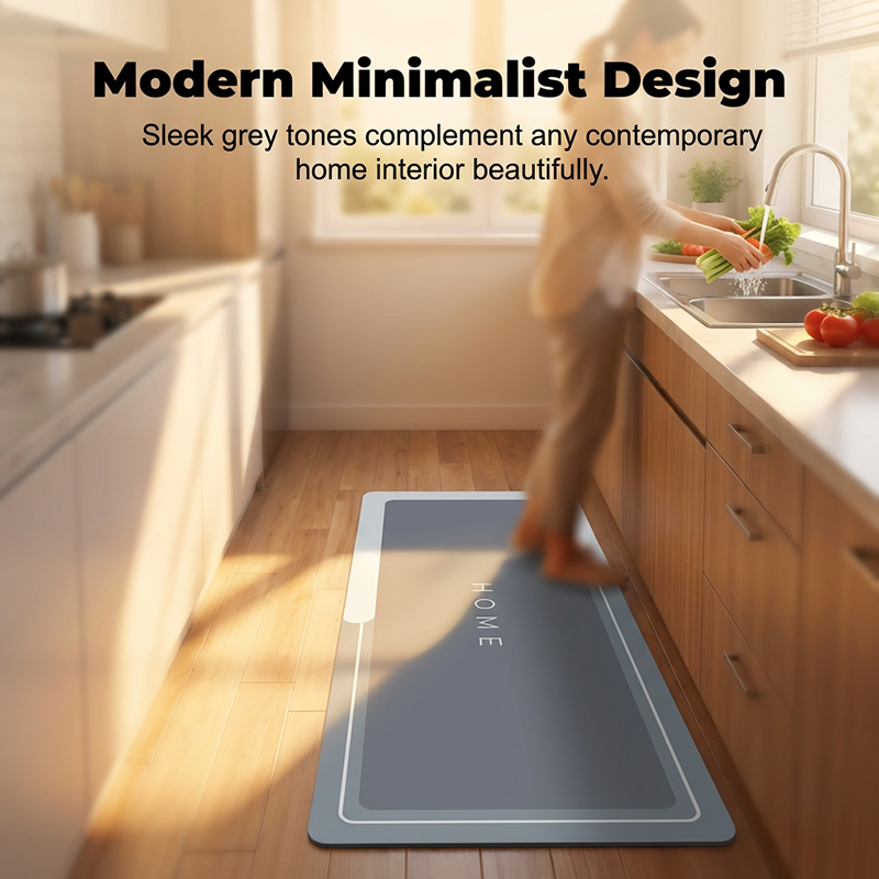 Quick-Dry Diatomaceous Earth Kitchen Mat Set
