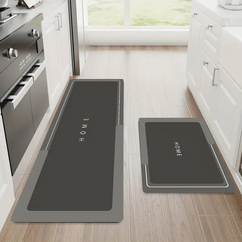 Quick-Dry Diatomaceous Earth Kitchen Mat Set