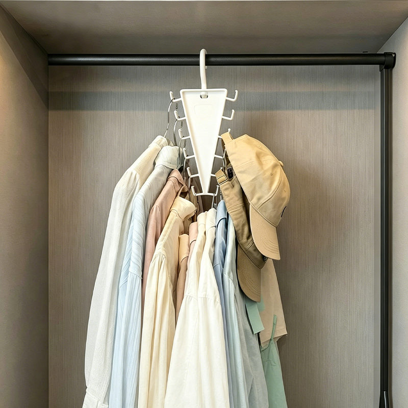 🔥 50% off – Smart triangular closet storage ✨ More space, less clutter, and stylish organization at home 🏡