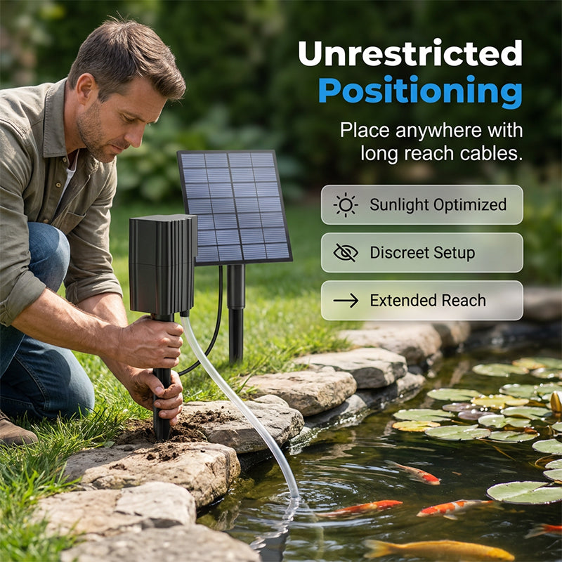 Over 50,000 units sold! 💧🐟 Solar Pond Aerator with Air Pump