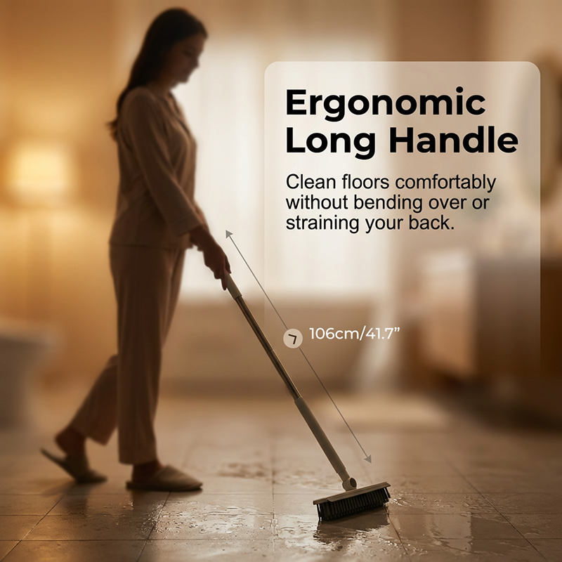 🔥UP TO 50% OFF!!🎁2-in-1 Grout & Corner Scrubber Brush with Squeegee🧹