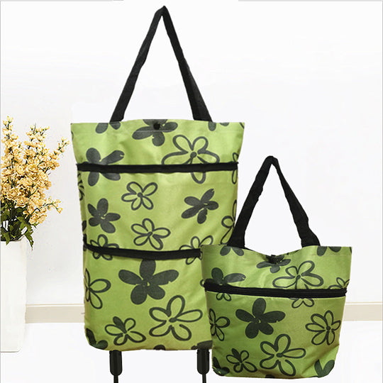 🔥Limited Offer⚡55K+ SOLD!🛍️2-in-1 Convertible shopping tote – hides wheels, holds 20kg, expands with zipper!✅Factory direct sales