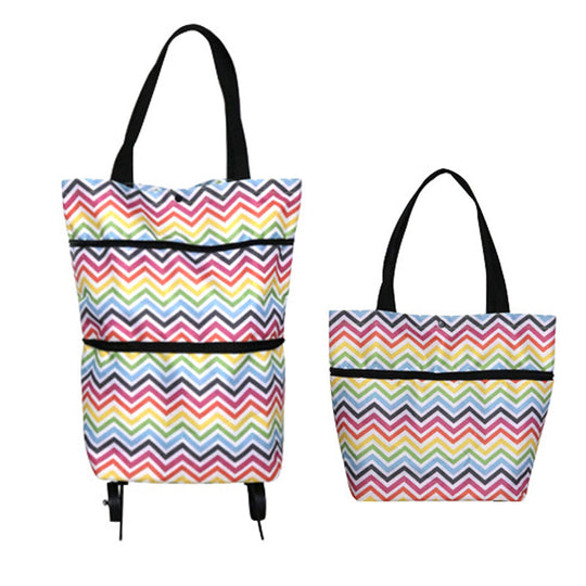 🔥Limited Offer⚡55K+ SOLD!🛍️2-in-1 Convertible shopping tote – hides wheels, holds 20kg, expands with zipper!✅Factory direct sales