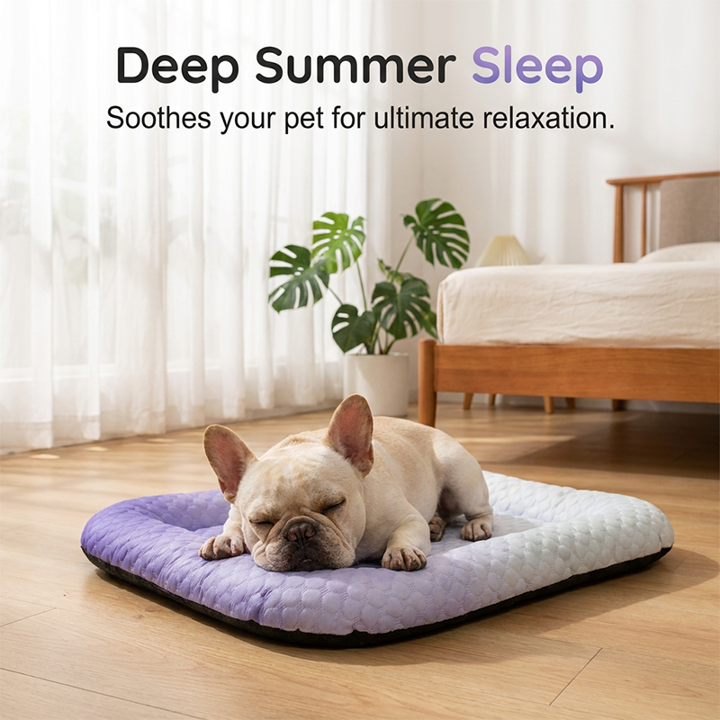 🐶🐱❄️Cooling Gel Mat for Pets Summer Heat Relief Pad Breathable Non-Toxic Cool Sleeping Mat for Dogs Cats