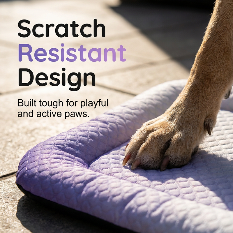 🐶🐱❄️Cooling Gel Mat for Pets Summer Heat Relief Pad Breathable Non-Toxic Cool Sleeping Mat for Dogs Cats