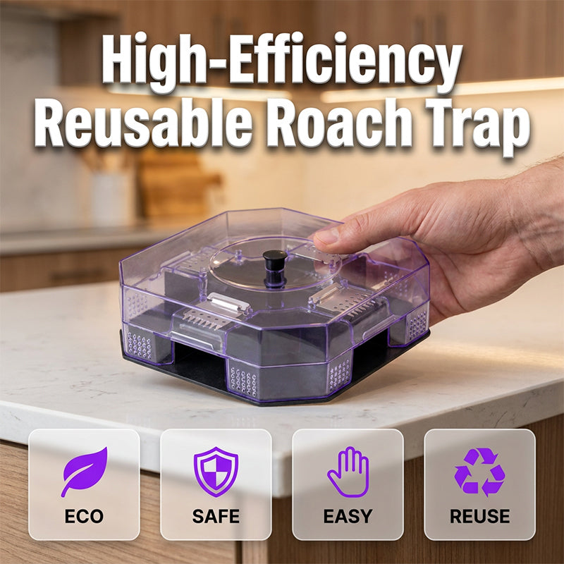 ♻️50% OFF NOW ! 💐High-Efficiency Reusable Roach Trap – Eco-Friendly, Safe, Easy To Clean, Reusable Household Pest Catcher